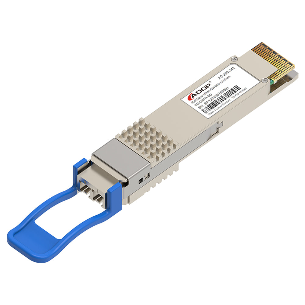Cisco QDD-4X100G-LR-S Compatible 4x100GBASE-LR QSFPDD 1310nm 10km DOM MTP/MPO-12 SMF Optical Transceiver Module