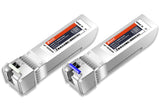 Cisco SFP-10G-BXU Compatible 10GBASE-BX10-U BiDi SFP+ 1270nm-TX/1330nm-RX 10km 20km 40km 80km 100km 120km DOM Simplex LC SMF Transceiver Module